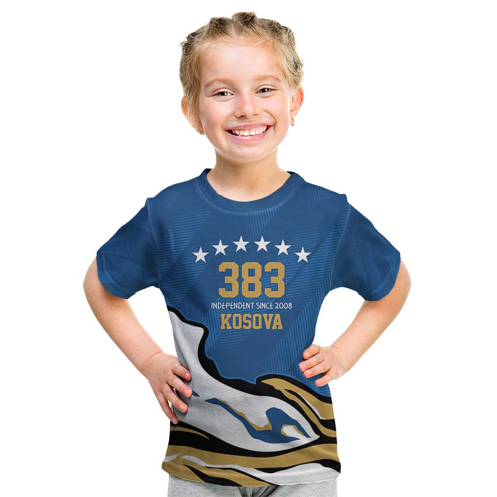 Personalized Kosova Nje Komb Nje Gjak Kid T Shirt Kosova 383 Independent Sice 2008 - Wonder Print Shop