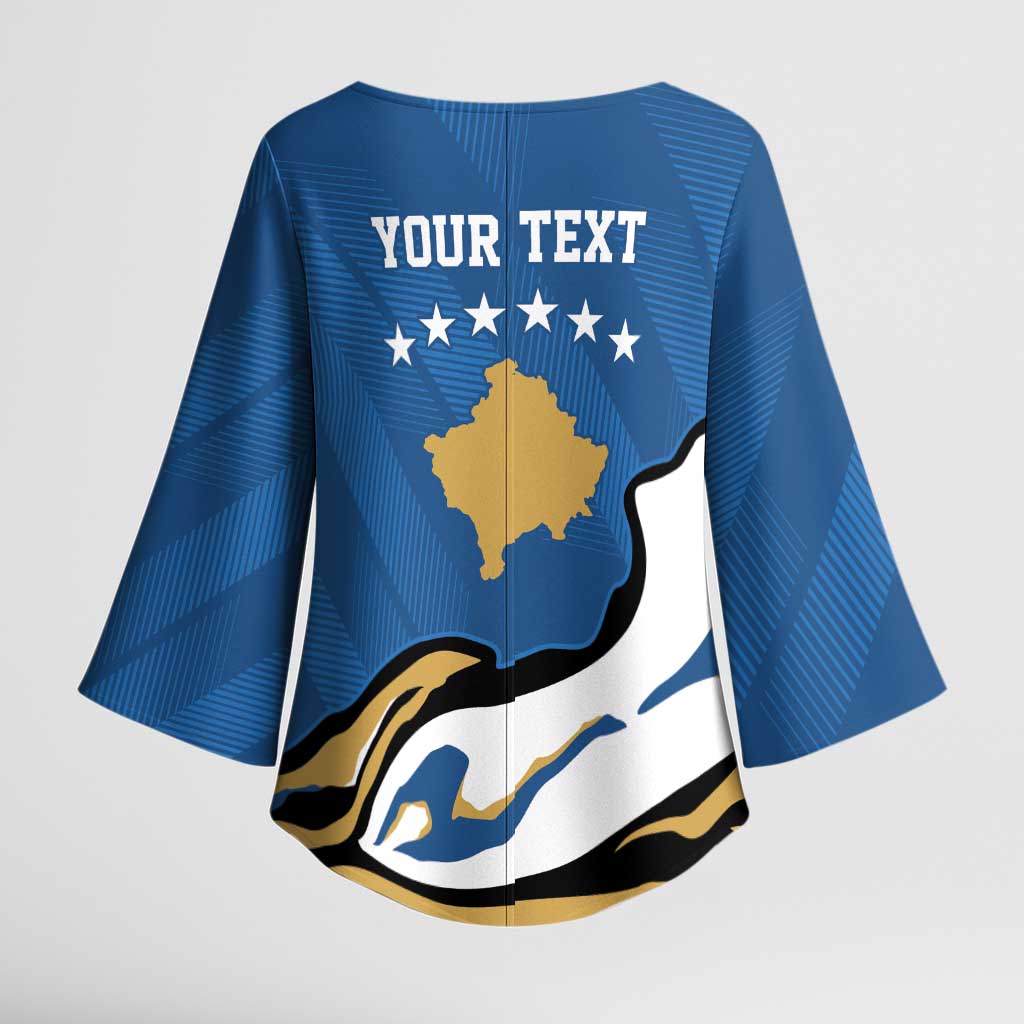 Personalized Kosova Nje Komb Nje Gjak Kimono Sleeve Blouse Kosova 383 Independent Sice 2008 - Wonder Print Shop
