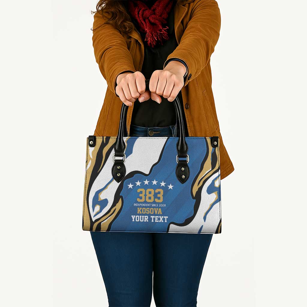 Personalized Kosova Nje Komb Nje Gjak Leather Bag Kosova 383 Independent Sice 2008 - Wonder Print Shop