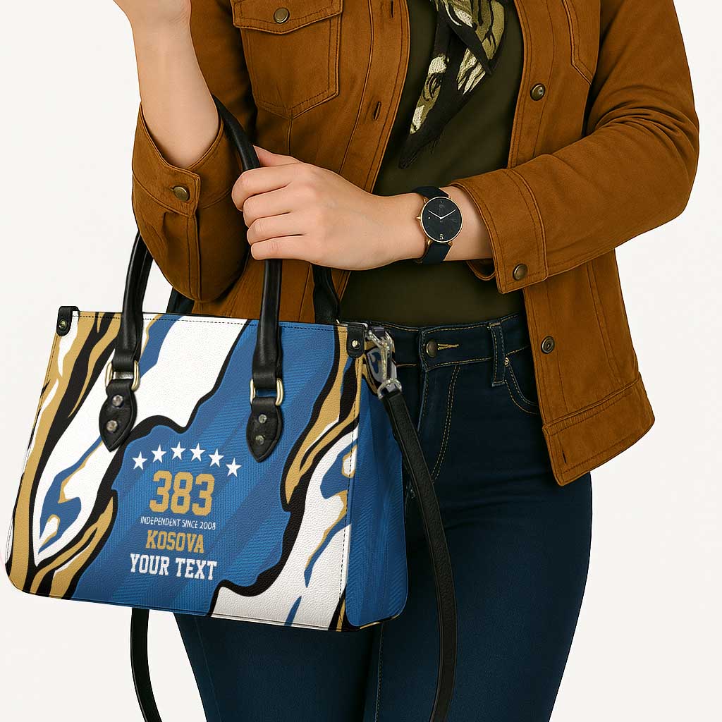 Personalized Kosova Nje Komb Nje Gjak Leather Bag Kosova 383 Independent Sice 2008 - Wonder Print Shop