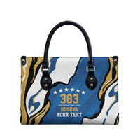 Personalized Kosova Nje Komb Nje Gjak Leather Bag Kosova 383 Independent Sice 2008 - Wonder Print Shop