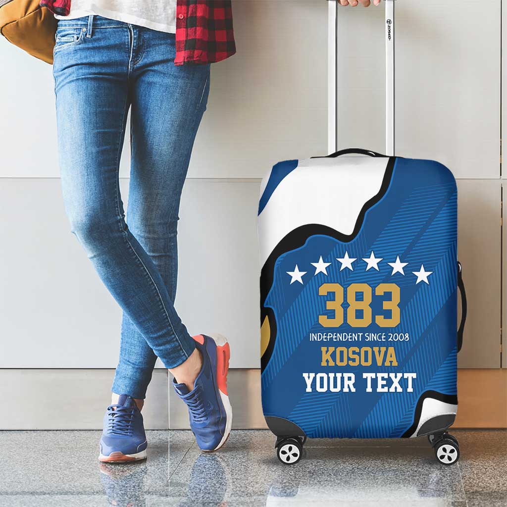 Personalized Kosova Nje Komb Nje Gjak Luggage Cover Kosova 383 Independent Sice 2008 - Wonder Print Shop