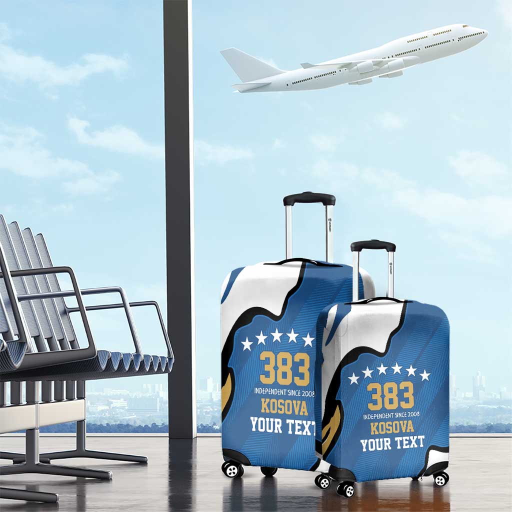Personalized Kosova Nje Komb Nje Gjak Luggage Cover Kosova 383 Independent Sice 2008 - Wonder Print Shop