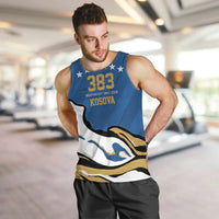 Personalized Kosova Nje Komb Nje Gjak Men Tank Top Kosova 383 Independent Sice 2008 - Wonder Print Shop
