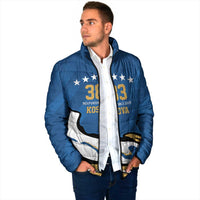 Personalized Kosova Nje Komb Nje Gjak Padded Jacket Kosova 383 Independent Sice 2008 - Wonder Print Shop