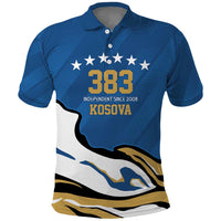 Personalized Kosova Nje Komb Nje Gjak Polo Shirt Kosova 383 Independent Sice 2008 - Wonder Print Shop