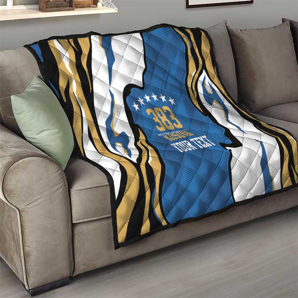 Personalized Kosova Nje Komb Nje Gjak Quilt Kosova 383 Independent Sice 2008 - Wonder Print Shop