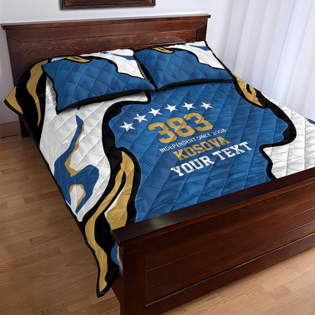 Personalized Kosova Nje Komb Nje Gjak Quilt Bed Set Kosova 383 Independent Sice 2008 - Wonder Print Shop
