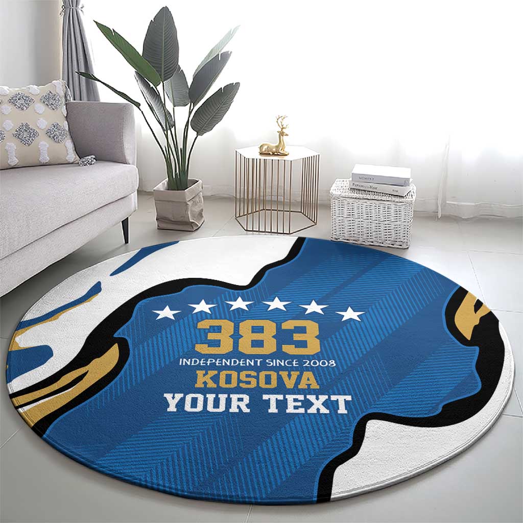 Personalized Kosova Nje Komb Nje Gjak Round Carpet Kosova 383 Independent Sice 2008 - Wonder Print Shop