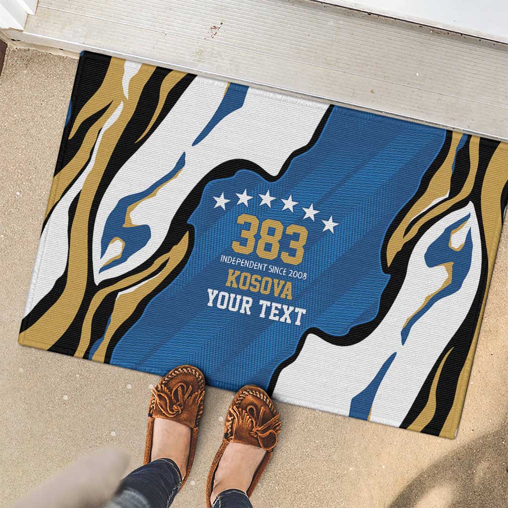 Personalized Kosova Nje Komb Nje Gjak Rubber Doormat Kosova 383 Independent Sice 2008 - Wonder Print Shop