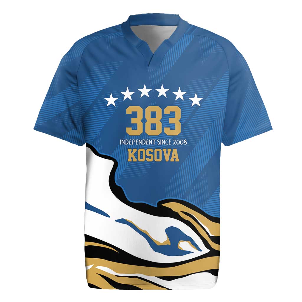 Personalized Kosova Nje Komb Nje Gjak Rugby Jersey Kosova 383 Independent Sice 2008 - Wonder Print Shop