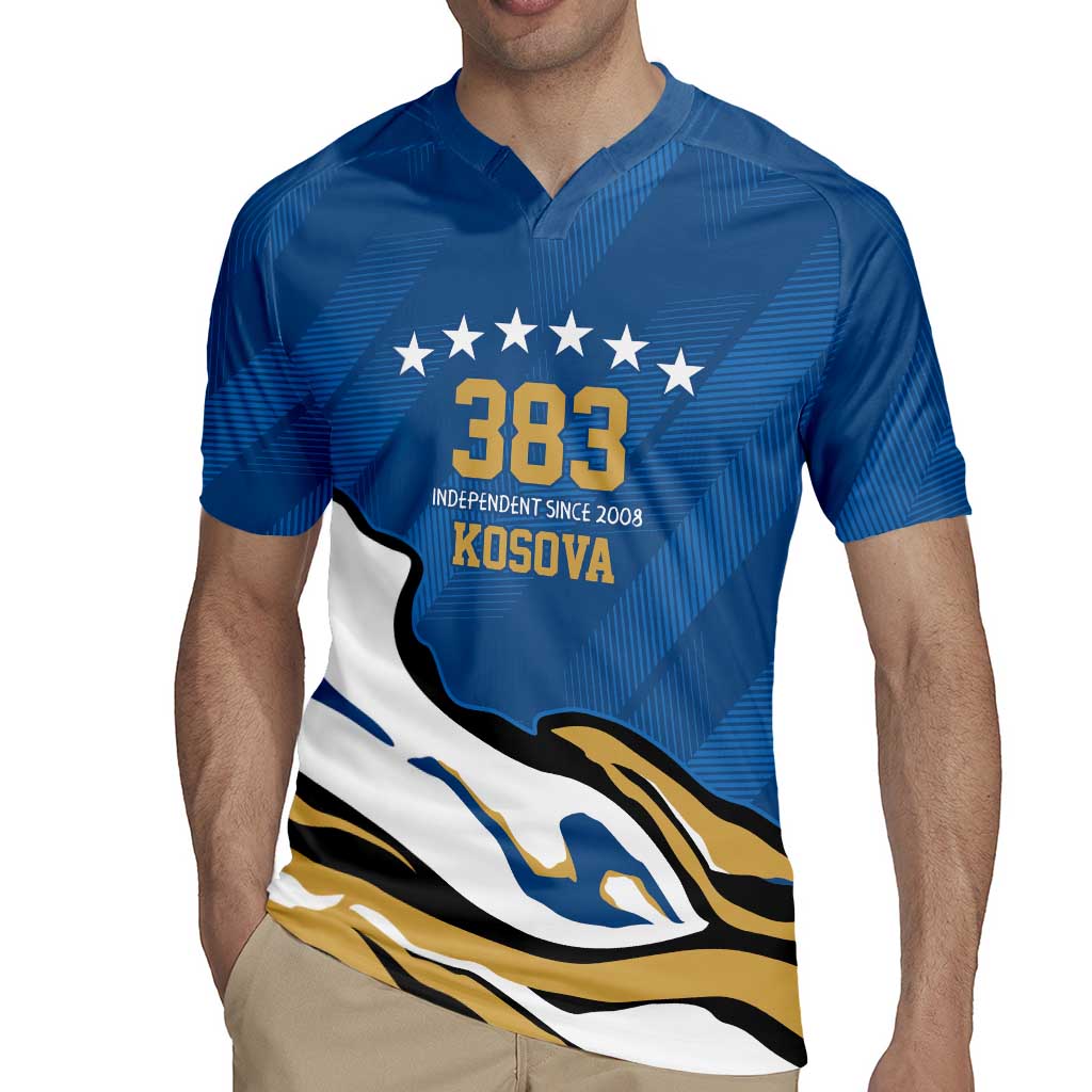 Personalized Kosova Nje Komb Nje Gjak Rugby Jersey Kosova 383 Independent Sice 2008 - Wonder Print Shop