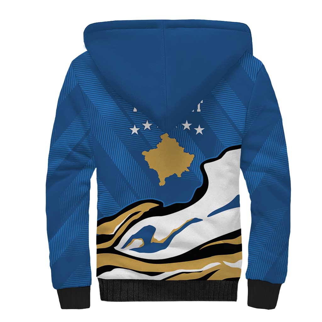 Personalized Kosova Nje Komb Nje Gjak Sherpa Hoodie Kosova 383 Independent Sice 2008 - Wonder Print Shop