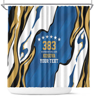 Personalized Kosova Nje Komb Nje Gjak Shower Curtain Kosova 383 Independent Sice 2008 - Wonder Print Shop