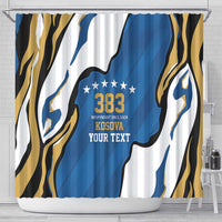 Personalized Kosova Nje Komb Nje Gjak Shower Curtain Kosova 383 Independent Sice 2008 - Wonder Print Shop