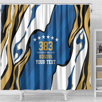 Personalized Kosova Nje Komb Nje Gjak Shower Curtain Kosova 383 Independent Sice 2008 - Wonder Print Shop