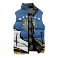 Personalized Kosova Nje Komb Nje Gjak Sleeveless Puffer Jacket Kosova 383 Independent Sice 2008 - Wonder Print Shop