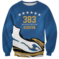 Personalized Kosova Nje Komb Nje Gjak Sweatshirt Kosova 383 Independent Sice 2008 - Wonder Print Shop