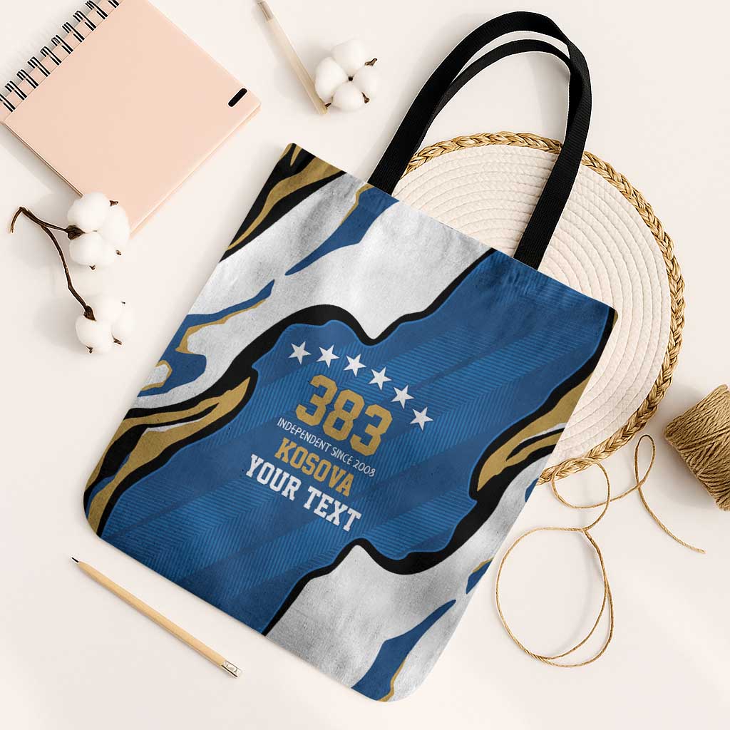 Personalized Kosova Nje Komb Nje Gjak Tote Bag Kosova 383 Independent Sice 2008 - Wonder Print Shop