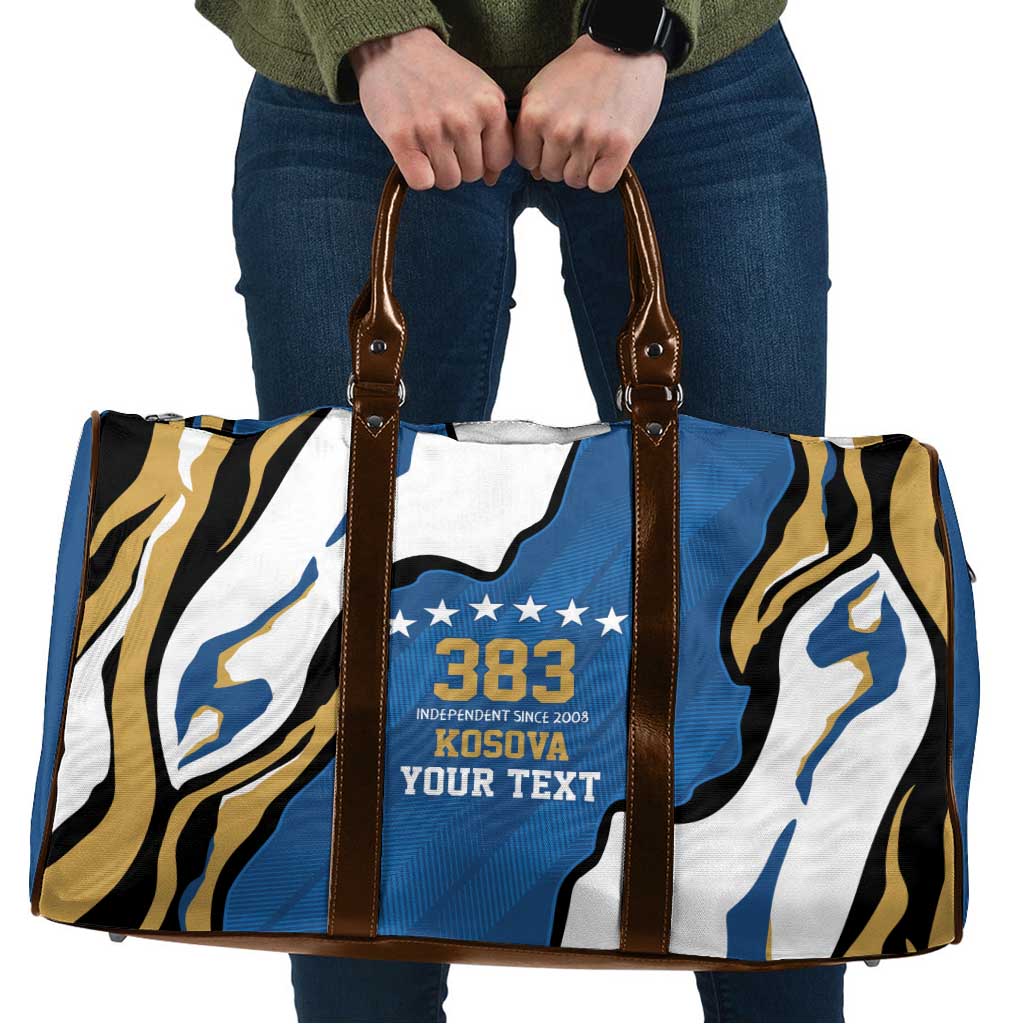 Personalized Kosova Nje Komb Nje Gjak Travel Bag Kosova 383 Independent Sice 2008 - Wonder Print Shop