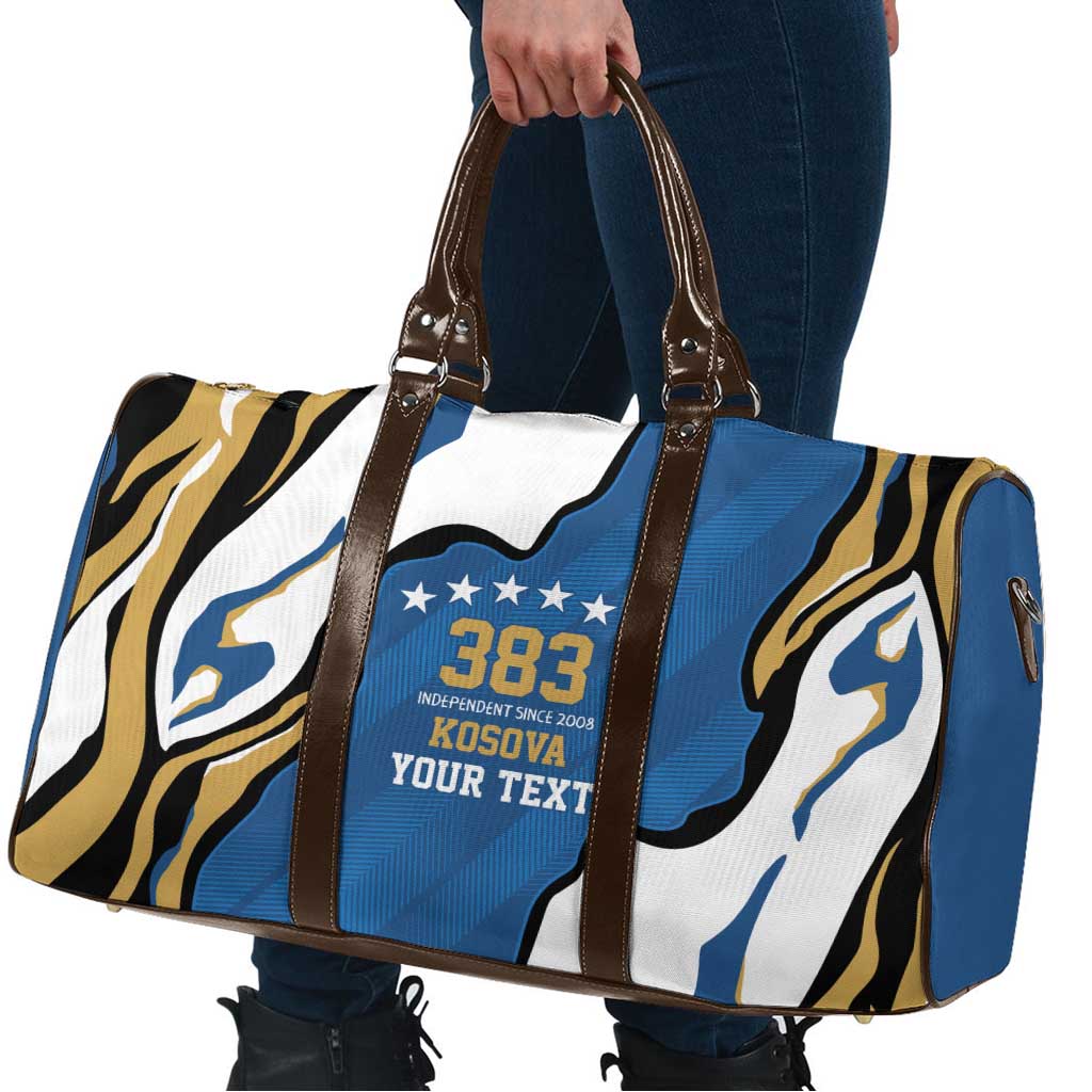 Personalized Kosova Nje Komb Nje Gjak Travel Bag Kosova 383 Independent Sice 2008 - Wonder Print Shop