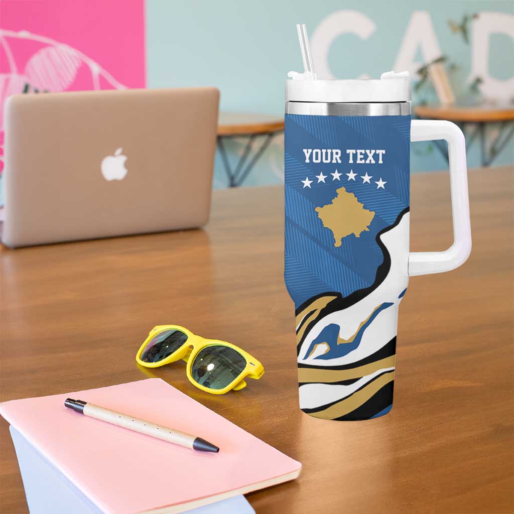 Personalized Kosova Nje Komb Nje Gjak Tumbler With Handle Kosova 383 Independent Sice 2008 - Wonder Print Shop