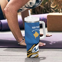 Personalized Kosova Nje Komb Nje Gjak Tumbler With Handle Kosova 383 Independent Sice 2008 - Wonder Print Shop