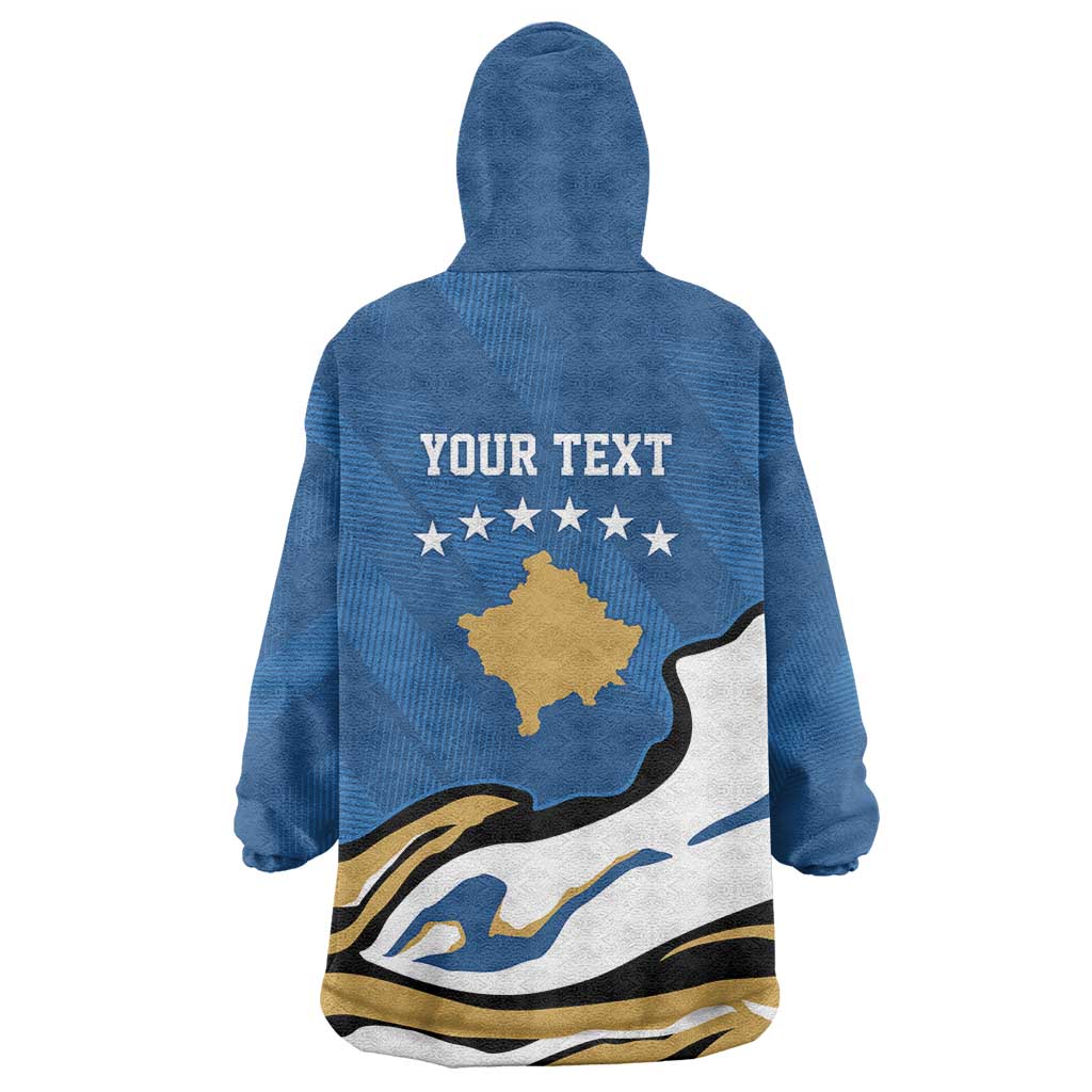 Personalized Kosova Nje Komb Nje Gjak Wearable Blanket Hoodie Kosova 383 Independent Sice 2008 - Wonder Print Shop