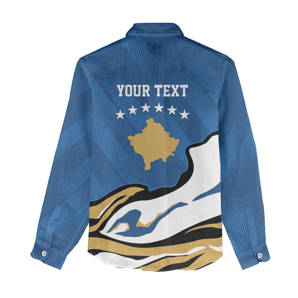 Personalized Kosova Nje Komb Nje Gjak Women Casual Shirt Kosova 383 Independent Sice 2008 - Wonder Print Shop