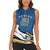 Personalized Kosova Nje Komb Nje Gjak Women Sleeveless Polo Shirt Kosova 383 Independent Sice 2008 - Wonder Print Shop