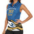 Personalized Kosova Nje Komb Nje Gjak Women Sleeveless Polo Shirt Kosova 383 Independent Sice 2008 - Wonder Print Shop