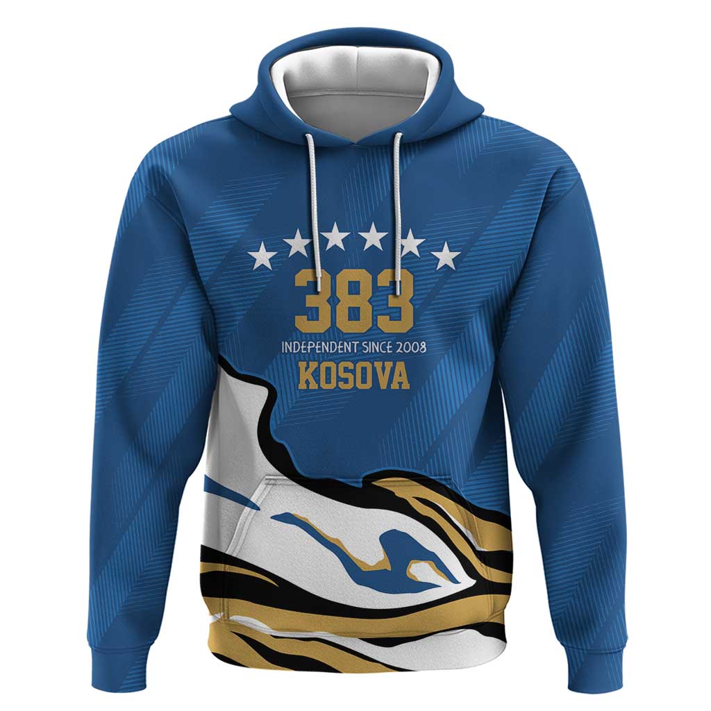 Personalized Kosova Nje Komb Nje Gjak Zip Hoodie Kosova 383 Independent Sice 2008 - Wonder Print Shop