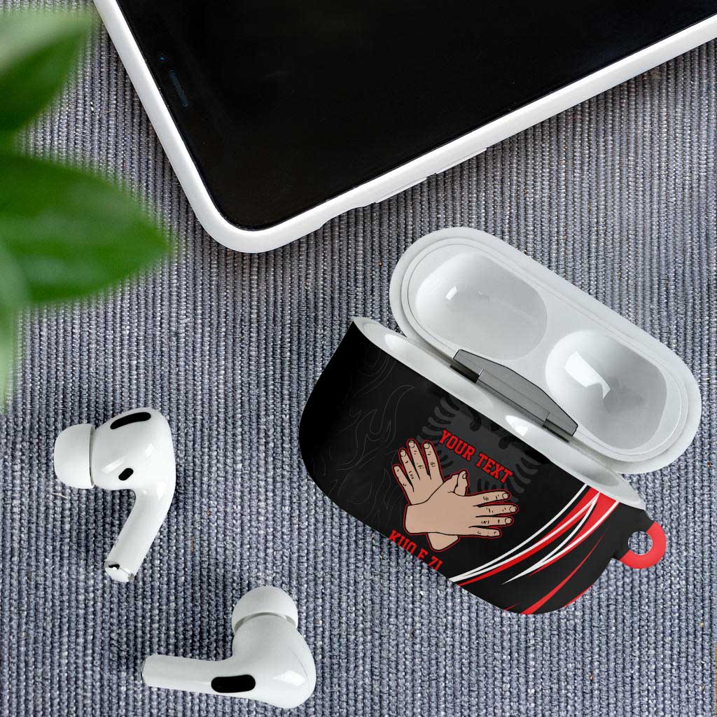 Personalized Shqipe Albania Nation Flag AirPods Case Kuq E Zi Tiranaproud Albanian - Wonder Print Shop