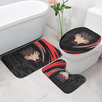 Personalized Shqipe Albania Nation Flag Bathroom Set Kuq E Zi Tiranaproud Albanian - Wonder Print Shop