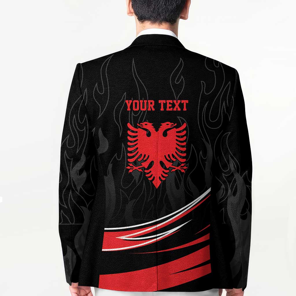 Personalized Shqipe Albania Nation Flag Blazer Kuq E Zi Tiranaproud Albanian - Wonder Print Shop