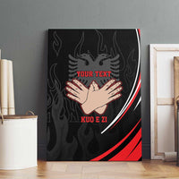 Personalized Shqipe Albania Nation Flag Canvas Wall Art Kuq E Zi Tiranaproud Albanian - Wonder Print Shop