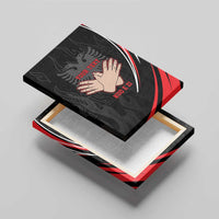 Personalized Shqipe Albania Nation Flag Canvas Wall Art Kuq E Zi Tiranaproud Albanian - Wonder Print Shop