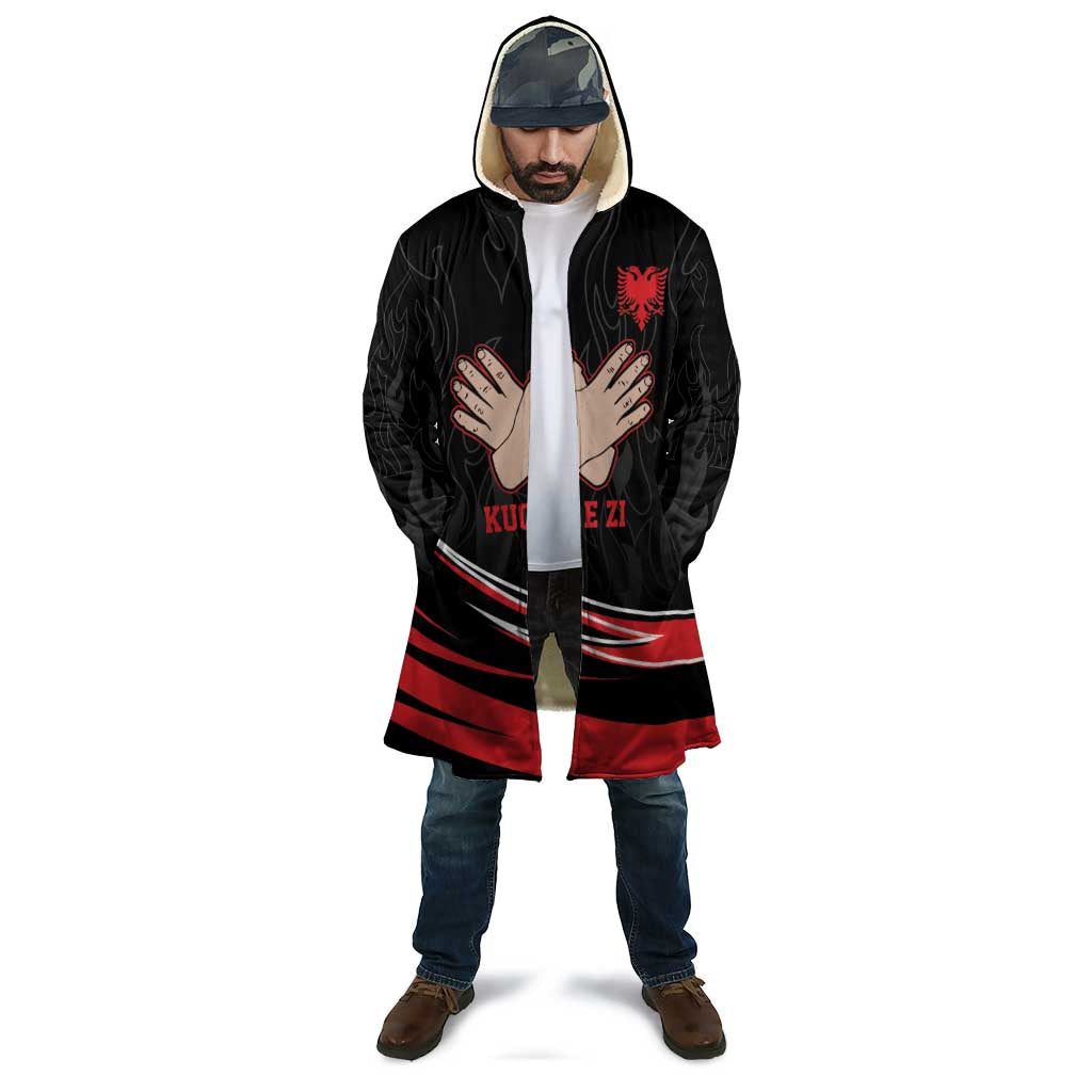 Personalized Shqipe Albania Nation Flag Cloak Kuq E Zi Tiranaproud Albanian - Wonder Print Shop