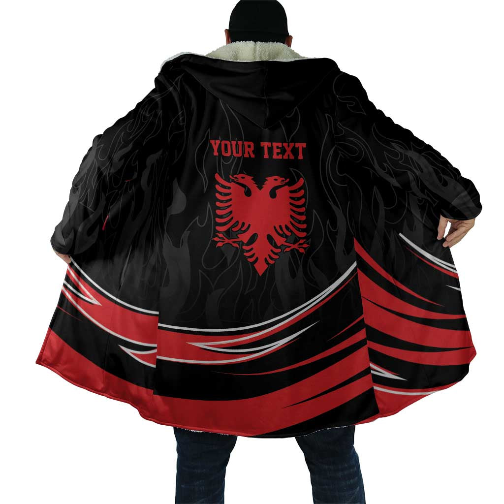 Personalized Shqipe Albania Nation Flag Cloak Kuq E Zi Tiranaproud Albanian - Wonder Print Shop