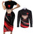 Personalized Shqipe Albania Nation Flag Couples Matching Short Sleeve Bodycon Dress and Long Sleeve Button Shirt Kuq E Zi Tiranaproud Albanian - Wonder Print Shop