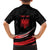 Personalized Shqipe Albania Nation Flag Family Matching Off The Shoulder Long Sleeve Dress and Hawaiian Shirt Kuq E Zi Tiranaproud Albanian - Wonder Print Shop