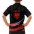 Personalized Shqipe Albania Nation Flag Family Matching Off Shoulder Short Dress and Hawaiian Shirt Kuq E Zi Tiranaproud Albanian - Wonder Print Shop