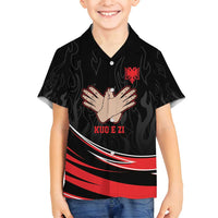 Personalized Shqipe Albania Nation Flag Family Matching Summer Maxi Dress and Hawaiian Shirt Kuq E Zi Tiranaproud Albanian - Wonder Print Shop