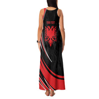 Personalized Shqipe Albania Nation Flag Family Matching Tank Maxi Dress and Hawaiian Shirt Kuq E Zi Tiranaproud Albanian - Wonder Print Shop