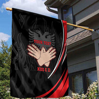 Personalized Shqipe Albania Nation Flag Garden Flag Kuq E Zi Tiranaproud Albanian - Wonder Print Shop