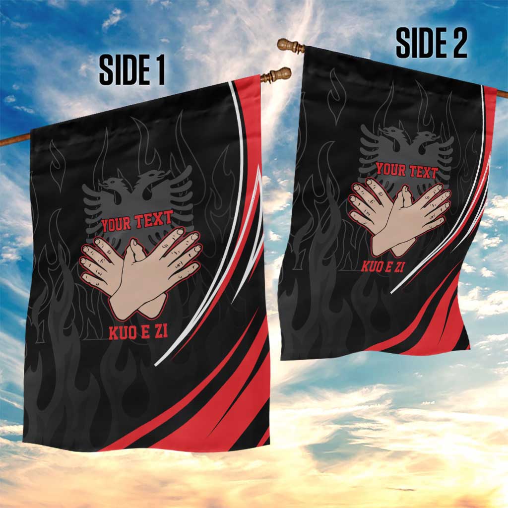 Personalized Shqipe Albania Nation Flag Garden Flag Kuq E Zi Tiranaproud Albanian - Wonder Print Shop