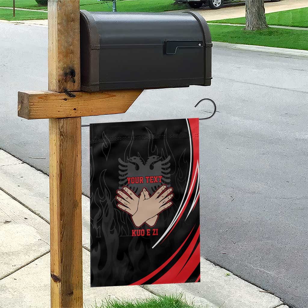 Personalized Shqipe Albania Nation Flag Garden Flag Kuq E Zi Tiranaproud Albanian - Wonder Print Shop