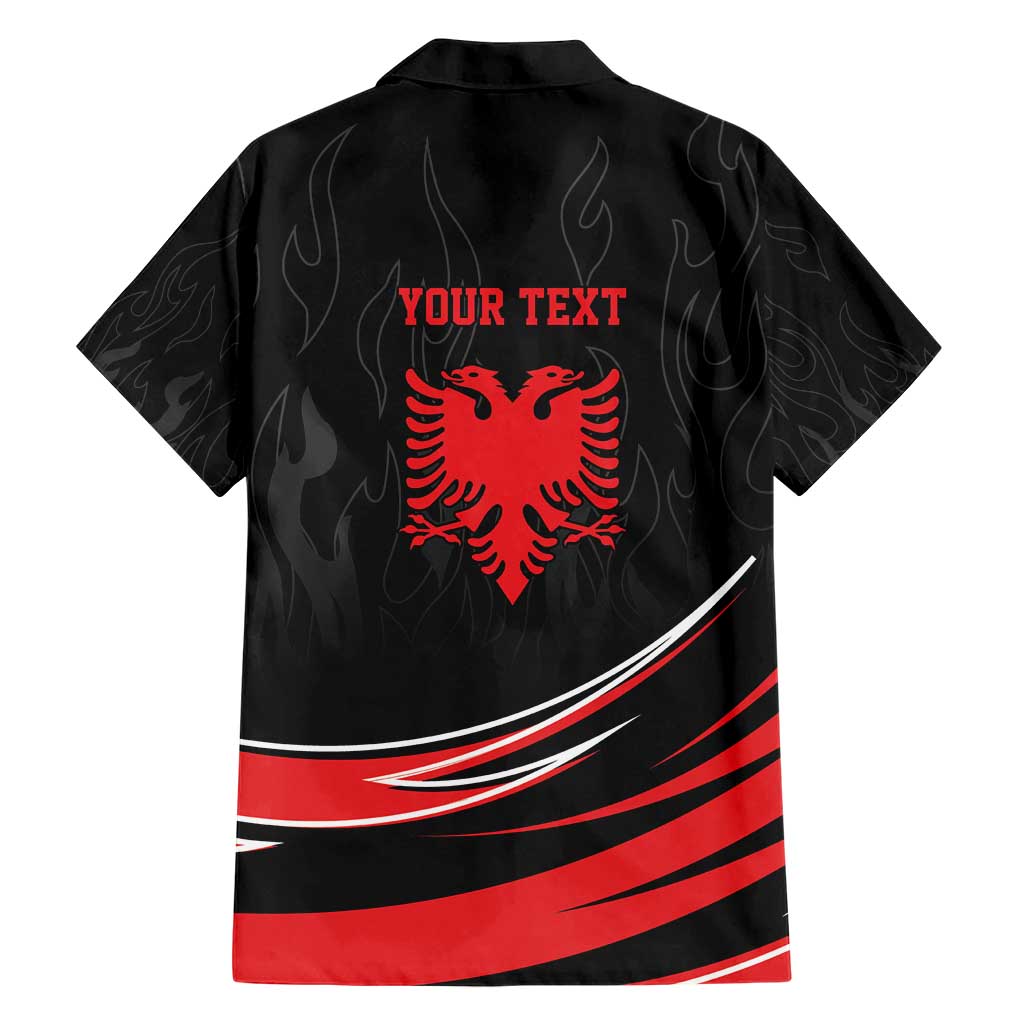Personalized Shqipe Albania Nation Flag Hawaiian Shirt Kuq E Zi Tiranaproud Albanian - Wonder Print Shop