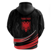 Personalized Shqipe Albania Nation Flag Hoodie Kuq E Zi Tiranaproud Albanian - Wonder Print Shop