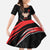 Personalized Shqipe Albania Nation Flag Kid Short Sleeve Dress Kuq E Zi Tiranaproud Albanian - Wonder Print Shop